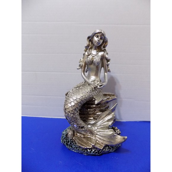 NEW Mermaid Figurine Statue Coastal Nautical Home Decor - Picture 7 of 7